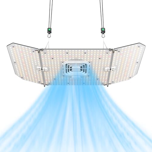VIVOSUN 200W LED Grow Light, Full Spectrum Plant Light with Circulation Fan