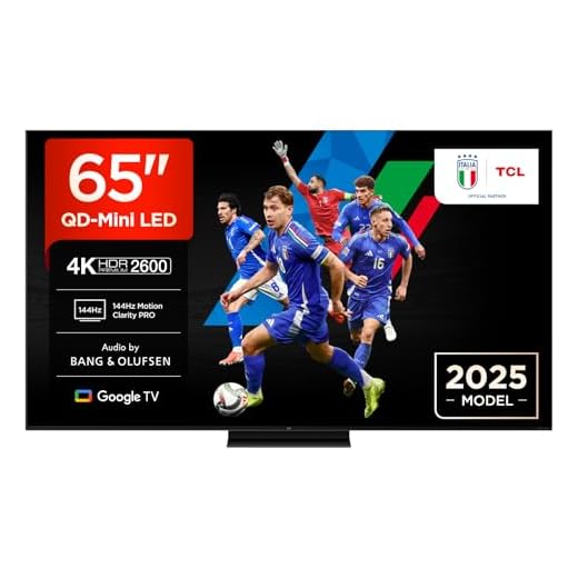 TCL 65Q7C 65 Inch QD Mini LED TV, 4K HDR Premium 2600, Smart Google TV (Dolby Vision IQ e Atmos, pannello HVA, Motion Clarity Pro a 144 Hz)