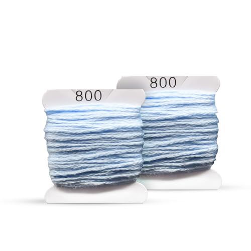 Image of Embroidery Floss Kit and Refills - Cotton Threads - DMC Color Coding for Cross Stitch, String Crafts, Friendship Bracelets