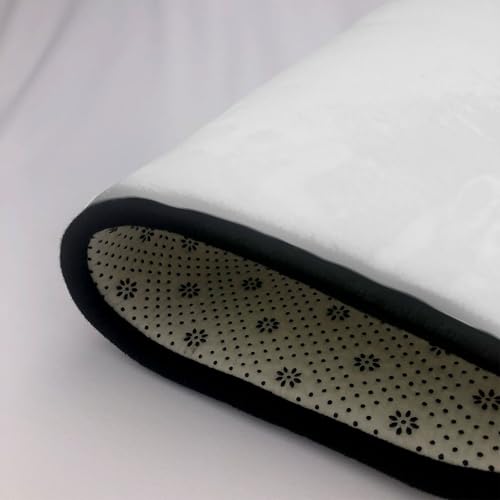 Tapis antidérapant gris clair lavable résistant pour salle à manger
