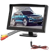 OBEST – OBEST Bildschirm für Auto Rückfahrkamera, 5" TFT LED LCD Dis