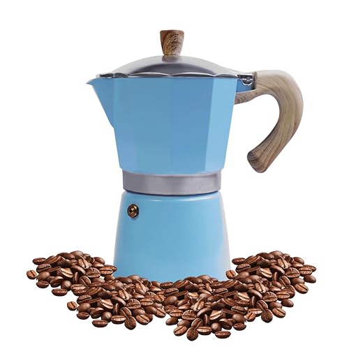 Moka Pot Espresso Coffee Maker and Manual Coffee Bean Grinder