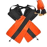 Polainas impermeables, resistentes al viento, ligeras, impermeables, ajustables, polainas de nieve para hombre, para deportes, viajes, senderismo, entrenamiento, camping, piscina, noche, patio, porche