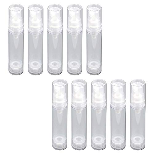 Karcy Spray Bottle 5ml Mini Spray Bottles Clear Easy To Carry for Travel 3x0.75"(LxD) Set of 10