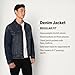 Amazon Essentials Men's Low Stretch Regular-Fit Denim Jacket, Tinted Dark Wash, Large
