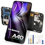 Reparo Incell per Samsung Galaxy A40 Schermo di Ricambio per Samsung A40 LCD Display Touch Screen Digitalizzatore Assemblato Kit di Ricambio A405F A405FN A405FM A405S (Nero con Cornice)