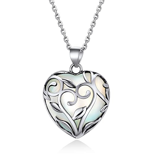 Bestyle Tree of Life Crystal Necklace with Birthstone