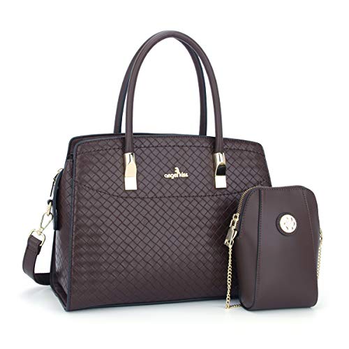Angel Kiss Women Handbags and Purses Top Handle Satchel Purses Designer Tote for Women Work Bag with Wallet
