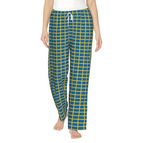 Pantalon de pyjama femme doux motif suédois idéal pour vos soirées chalet