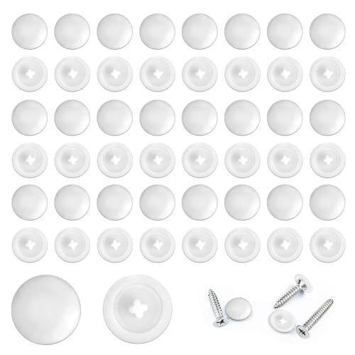 50 peças tampa parafuso de plástico de cabeça cruzada, tampa protetora universal para móveis, tampa de rosca decorativa, cobertura de orifício para parafuso