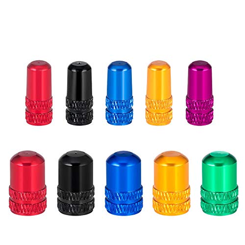 4pcs Presta Valve Caps, Aluminum Alloy Bicycle Valve Stem Cap Dust Cover Bike Tire Valve Caps Tyre Air Caps Presta Valves Cover(Presta Valve,Black)