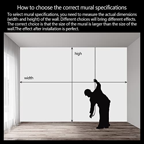 Fightal - Foggy Green Forest Wallpaper Living Room Extra Large Nature Landscape Wall Murals Scenery Jungle Bedroom Mural Woodland Trees Couches Art Decor Paintings - 151"X105"（It's Not Peel And Stick） #TOP3