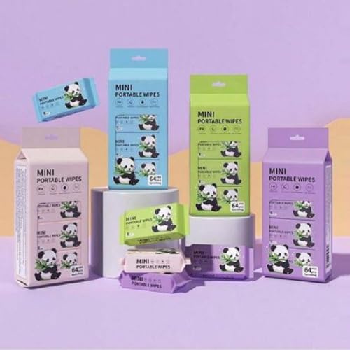 Image of Mini Baby Wet Wipes Portable Wet Tissue Toilet Wipes Supplies Travel Wipes Hand and Face Wipes Disposable Portable Pocket Water Wipes Baby Skin Care Wet Tissue Travel
