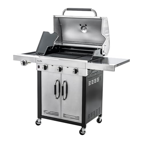 Foto von Char-Broil Advantage 345S - 3 Brenner Gasgrill mit Seitenbrenner, Edelstahl
