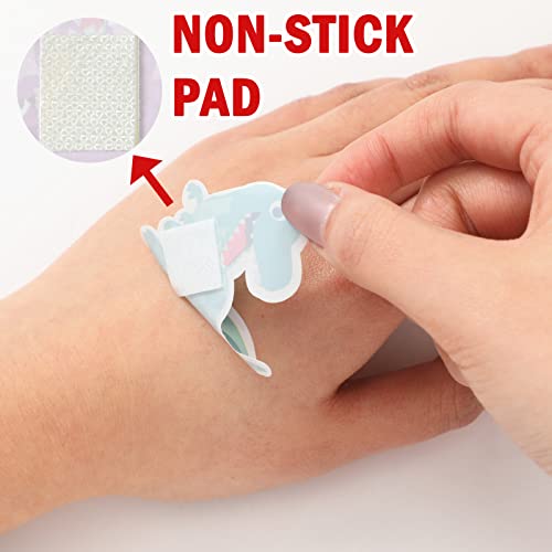 10 Styles Kids Bandages Cartoon Adhesive Colorful Bandages Cute Dinosaur Bandages Breathable Protect Scrapes And Cuts For Boys Girls Children Toddlers (60 Pieces) #TOP2