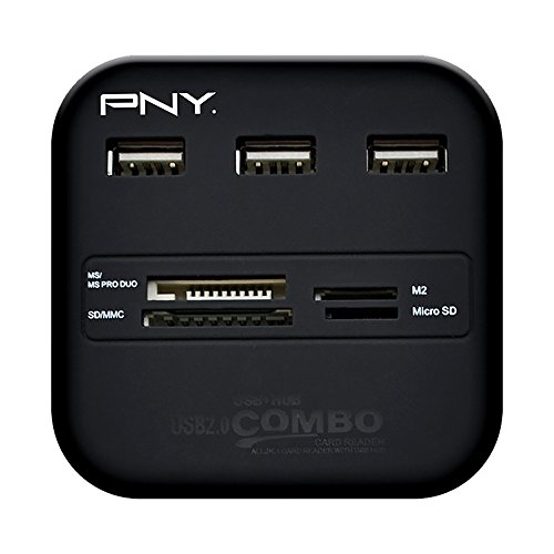 PNY Multi-Slot USB & Flash Card Reader (P-UBSDRDR21K-RF)