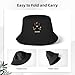 Coat of Arms of Austria Flag Austrian Emblem Bucket Hat, Casual Fisherman Hat for Outdoor Wear Black