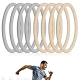 SHENLIU 8 Pcs Silicone Patella Bands, Patella Tendon Support Strap for Knee Pain Relief, Patellar Tendon Knee Strap for Basketball Running Tennis Soccer Elastic Patella Knee Braces for Men Women