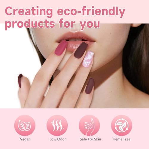 Set de Gel para Uñas Rose Coast 6 Pcs 15ml con Luz LED miniatura 6