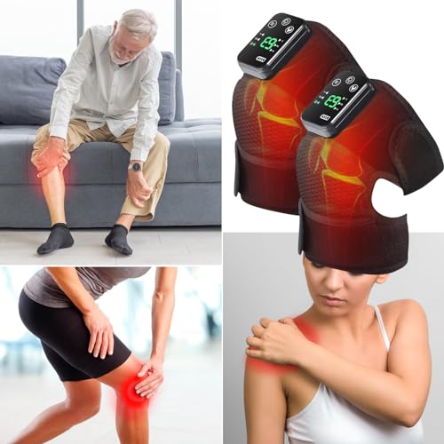 Knee Massager, Cordless Heated Knee Support Wrap with Massage, Rechargeable Heating Massager Wrap with Infrared and Vibration for Elbow/Shoulder Relax, Arthritis/Joint Stiff/Muscle Strain - Image 7