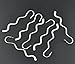 Rockin Beads Brand, 20 Beading Wavy Bookmarks Shiny Silver 3 1/4