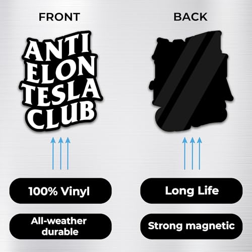 Image of Funny Elon Musk Sticker Magnet, Vintage Pre-Madness Edition, Regret Magnet for Cars & Trucks, Elon Musk Fan Club Accessories, Elon Musk Club MagnetNo Elon Sticker
