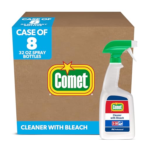 Comet Professional All Purpose Liquid Cleaner with Bleach for Commercial Use, 32 fl oz (Case of 8)