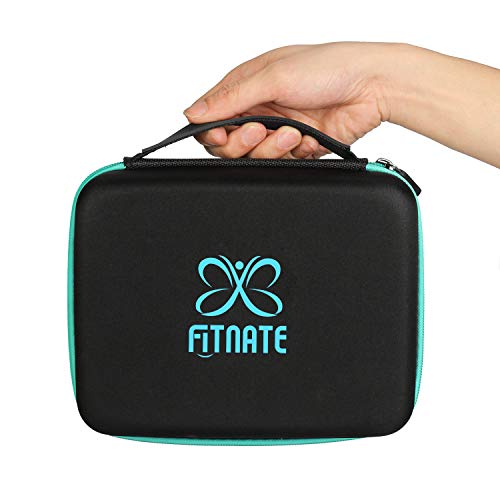 FITNATE Essential Oils Storage, Essential Oils Carrying Case for 30 Bottles, Hold Up to 5ml,10ml, 15 ml Essential Oils with Bottle Opener, Bottle Cap Labels,(Sky Blue)