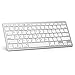 OMOTON Ultra-Slim Bluetooth Keyboard Compatible with 2018 iPad Pro 11 / 12.9, New iPad 9.7 Inch, iPad Air, iPad Mini, iPhone and Other Bluetooth Enabled Devices, White