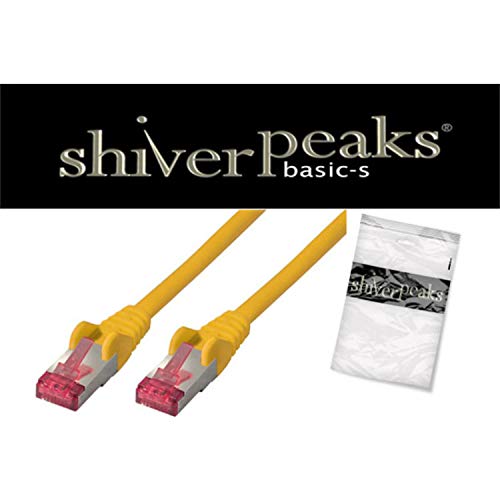 Preisvergleich Produktbild shiverpeaks Patchkabel cat6A S / FTP PIMF Halogenfrei gelb 0,25m