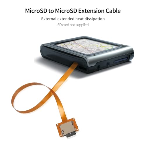 PinQiongZhe 9.8 inch Micro SD Card Extension Cable Adapter for Raspberry Pi 3D Printer, GPS Navigator Bluetooth Speaker Computer Cell Phone Memory Card External Card Holder
