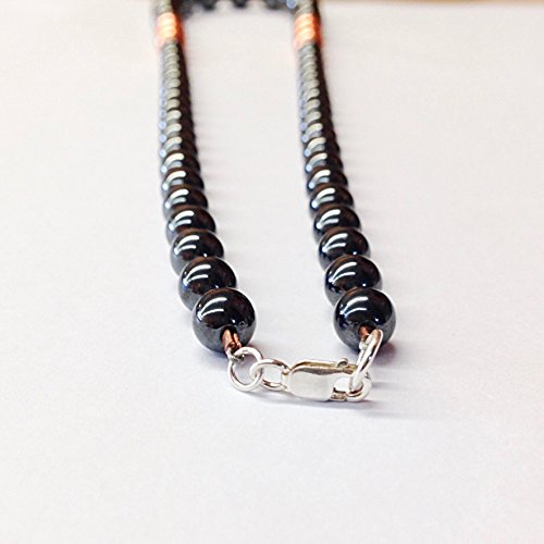 10 Mm Graduated Hematite Necklace With Copper For Women, 11Th Anniversary Gift For Her Jewelry #TOP1