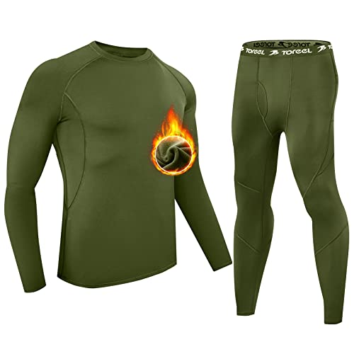 TOREEL Herren Thermounterwäsche Set Fleece-gefüttert