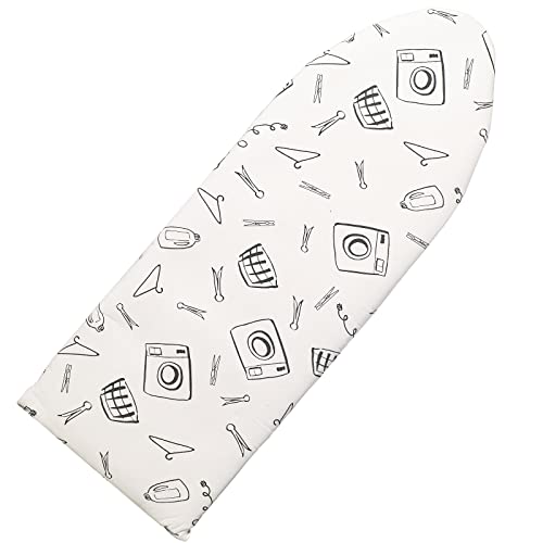 Seiritex Over the Door Ironing Board Cover 13 x 37 inch, Small Iron Board Cover w Heat Reflective 3 Layers Thick Padding with Hook and Loop Fasteners (White) by Seiritex - Used condition - US$14.96