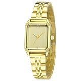IBSO Luxury Square Bracelet Watch for Women – Simple Fashion Ladies Wristwatch Japanese Quartz Movement, Daily Waterproof (8822 GD)
