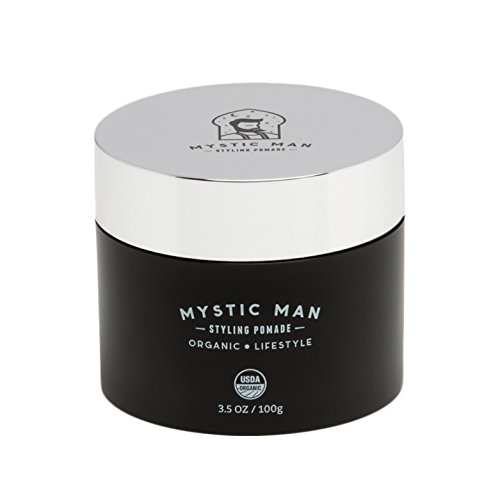 Mystic Man - Organic Beard Balm For Men, 100% Natural Leave-In Beard Conditioner, Beard Styling Balm, Blend Of Beeswax & Coconut Oil, Strengthens & Softens Beards & Mustaches,3.5 Oz #TOP17