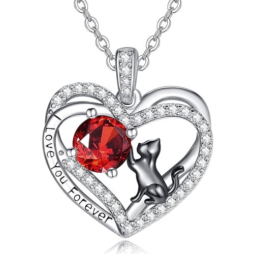 Zeuslia ���L�l�b�N���X �a�����v���[���g 925�X�^�[�����O�V���o�[ �n�[�g�l�b�N���X �����p �a���΃y���_���g �W���G���[ �� �� �� �o�� �L�D���ւ̃M�t�g, Chain Length 18+2'', �X�^�[�����O�V���o�[, �W���R��