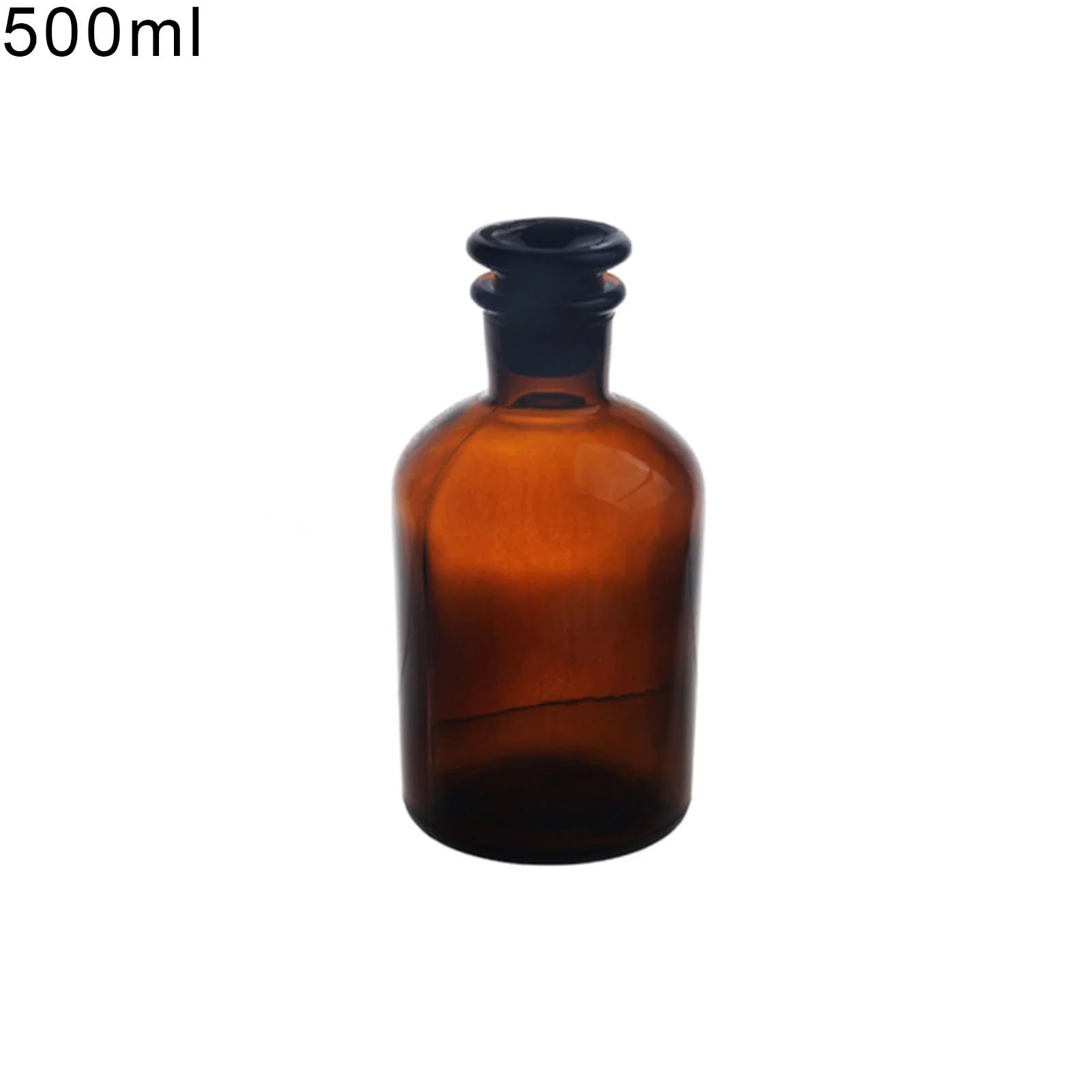 Botella de reactivo de vidrio, botella de reactivo de boca estrecha de 60ml-500ml, botella de reactivo marrón de boca pequeña(60-1000ml)