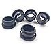 2Pcs/4pcs Hollow Rubber Hole Caps Black Snap-on Grommet Hole Plugs Wire Cable Wiring Protect Bushes O-rings Sealed Gasket 2-30mm (Color : Black, Size : A11mm (E 8mm) 4pcs)