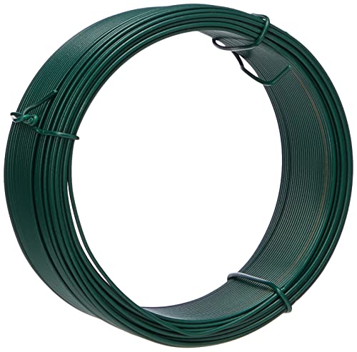 Merriway® BH00134 Plastic Coated Garden Wire, 1.2 mm x 0.75 (30 meters) - Green