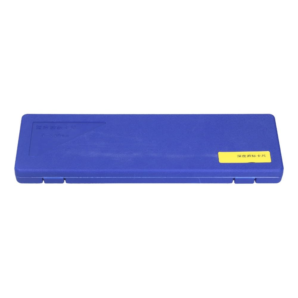 300mm Depth Vernier Caliper 0.02mm Accuracy – Carbon Steel Measuring Tool for Metalworking & Machining, with Storage Box