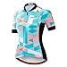 Cycling Jersey Womens Bike Jersey Zip Mountain Cycle Shirts Short Sleeve Road Bicycle Tops Pro Team Racing MTB Tops for Ladies Female Clothing wear Size XL