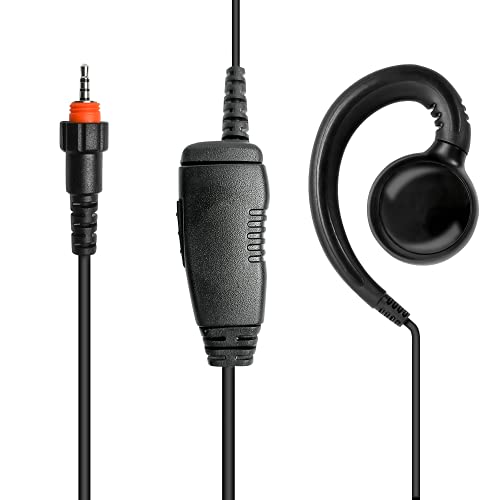 1-Pin 2,5 mm Funkgerät Headset,In-Ear Kopfhörer Mit Kabel,Stereo Bass Ohrhörer, Security Ohrbügel Walkie Talkie Headset, für Motorola CLP1060 SL2K CLP1010 CLP1040 CLP1060 CLP1010 HKLN4487 HKLN4603 Cover