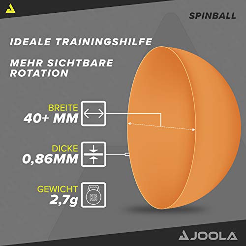 Joola Spinball Table Tennis Balls 12 Pack - 40Mm Regulation Bulk Ping Pong Balls For Training And Recreational Play - Fun As A Cat Toy - Indoor And Outdoor Compatible- Dual Color Orange And White #TOP2