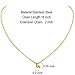 MOMOL Tiny Initial Necklace 18K Gold Plated Small Letter K Personalized Name Necklace for Women