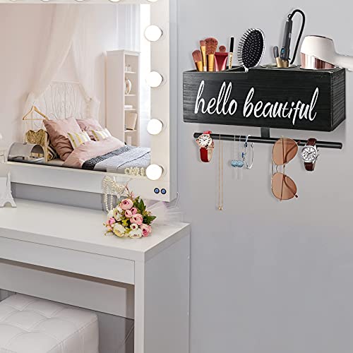 Hair Dryer Holder Hair Care & Styling Tool Organizer, Hair Accessories Organizer for Bathroom & Salon Station,Hair Tool Organizer for Flat Iron, Curling Wand, Hair Straighteners, Brushes,Flat Iron