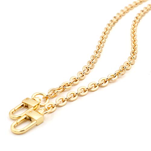 Oval Purse Chain Flat Gold Light Weight Crossbody Shoulder Strap Polished - (16" / 40cm) by NEXT FASHION - Image 5