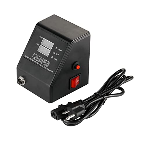 Powlab 1400W "Thermal" Type Heat Press Machine Digital Box Replacement Part For 15X15'' Thermo-Sensitive Heat Transfer Machine With Time/Temperature Controller 32-392°F（Not Included Aviation Cord） #TOP6