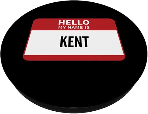 Miniatura 2 de Kent Name Tag, Hello My Name Is Kent PopSockets PopGrip intercambiable