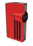 NEW LOTUS ORION L52 TWIN TORCH FLAMES CIGAR LIGHTER - RED&BLACK